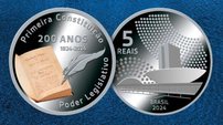 Bacen lança nova tiragem da moeda comemorativa 200 anos da 1° Constituição - Divulgação
