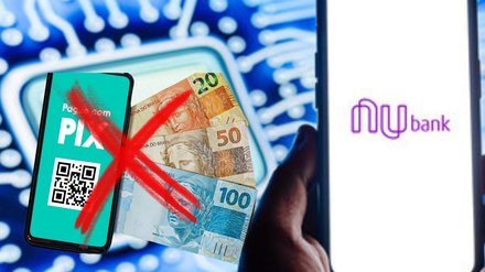 Nubank SUSPENDE PIX de R$ 20, R$ 30, R$ 40 e acima: clientes ficam CHOCADOS; entenda o motivo - Canva