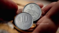 Moeda de 10 centavos com valores acima de R$ 300 reais - Reprodução