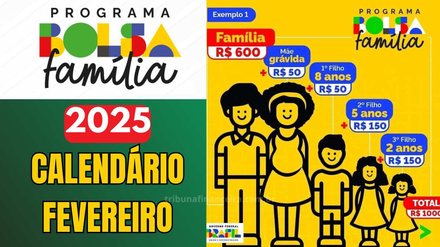 COMUNICADO GERAL! Bolsa Família terá datas de pagamento alteradas em Fevereiro? Confira o calendário oficial - Imagem: Canva - Edição: Tribuna Financeira