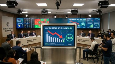 Copom reduz Selic para 14,5% e sinaliza cautela diante de cenário global - Imagem: Reprodução - Edição: Tribuna Financeira