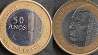 Moeda especial de R$ 1,00 pode custar quase R$ 10. mil reais, confira seu troco - Imagem: Reprodução - Edição: Tribuna Financeira