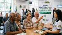 Governo libera Novos benefícios para brasileiros com 60,61,62 anos ou mais; veja como garantir o seu - Imagem: Reprodução - Edição: Tribuna Financeira